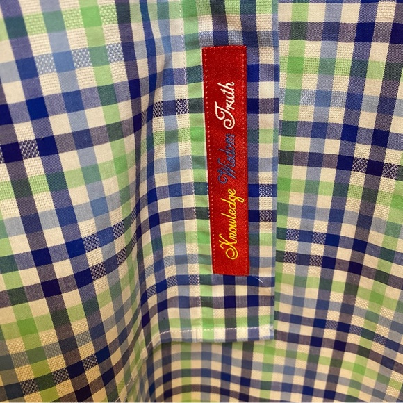 Robert Graham Plaid Shirt Flip Cuff Long Sleeve Mens Size 2XL - Picture 8 of 14